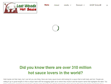 Tablet Screenshot of lostwoodshotsauce.com